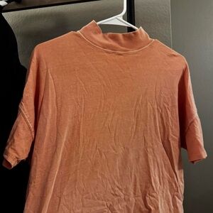 Free People Short Sleeve Mock tee